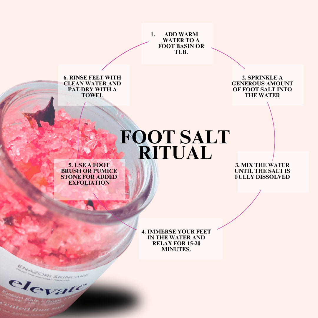 ELEVATE  : Foot Salt with Aromatic Rose 🌹